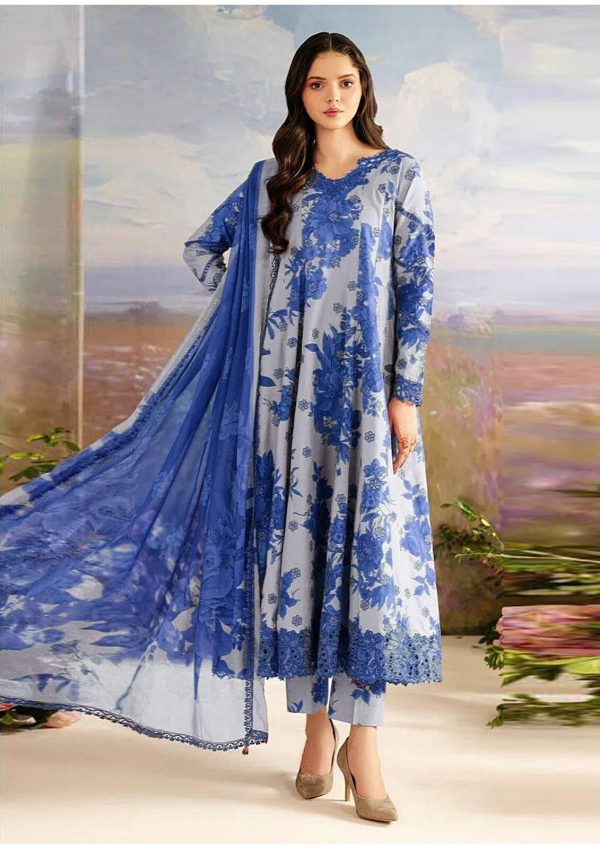 3 Piece Unstitched Khaddar Suit with Printed Khaddar Dupatta