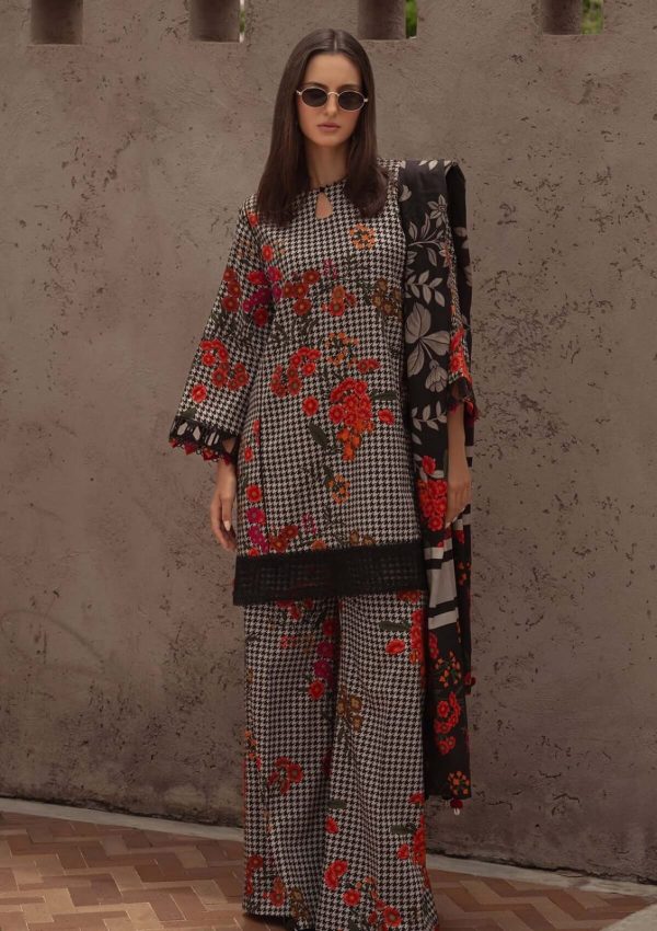 3 Piece – Unstitched Digital Print Khaddar Suit