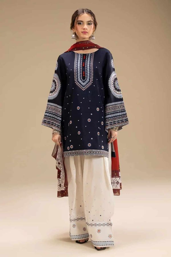 3 Piece – Unstitched Fully Embroided Lawn suit
